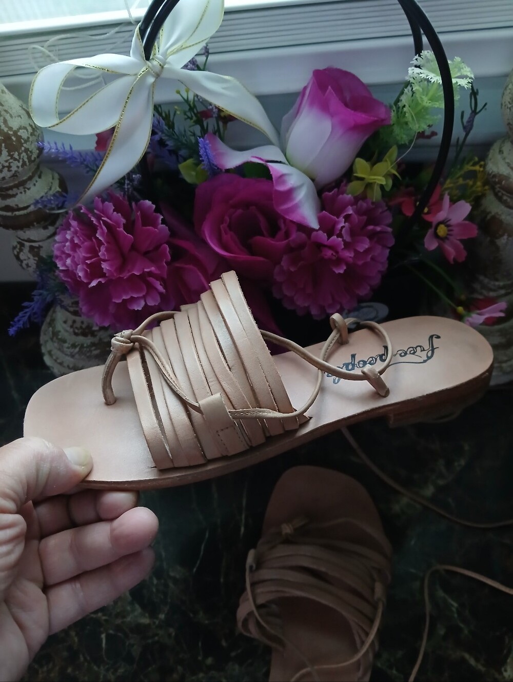 🇺🇸 4th of July Free People Cami Huarache Wrap-Around Sandals 36.5 EU Women - Picture 11 of 11